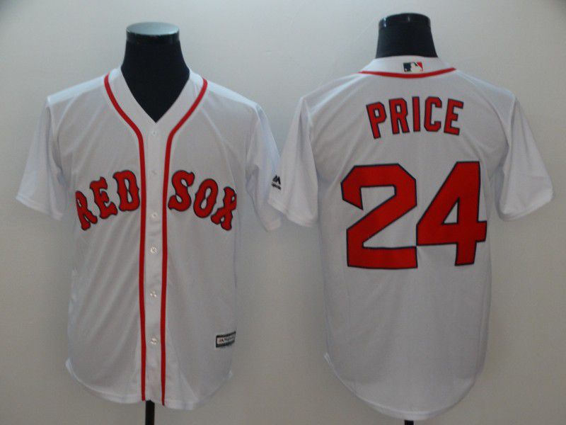 Men Boston Red Sox #24 Price White Game MLB Jerseys